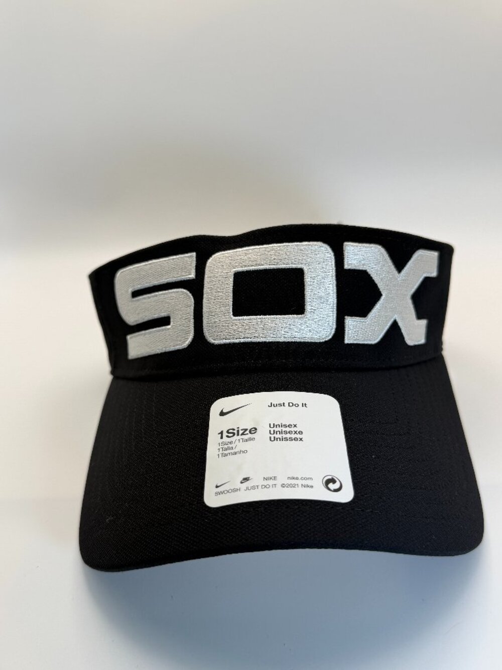 Nike Chicago White Sox Black Adjustable Hats & Visor Mens Unisex Dri-FIT Just Do